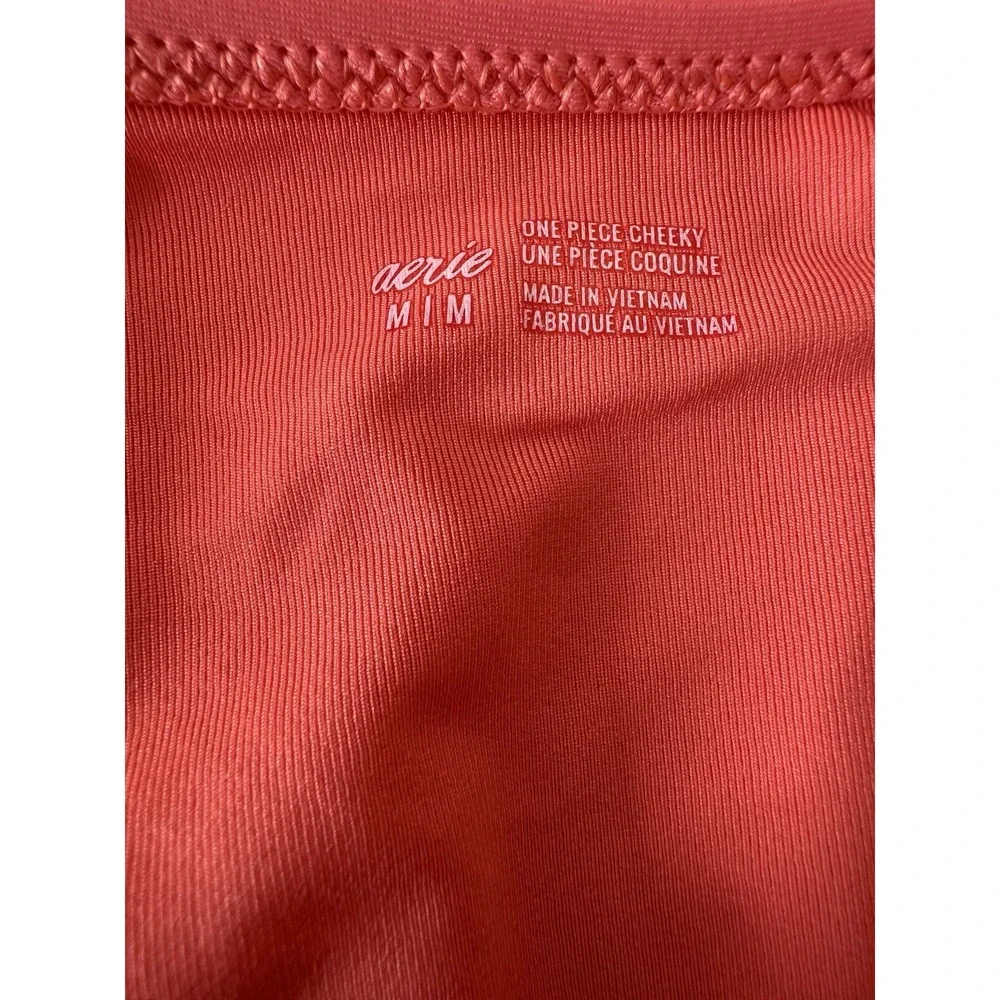 Aerie Cut Out One Piece Bathing Suit Women's‎ Medium Pink Swimsuit Beach New - Picture 7 of 12